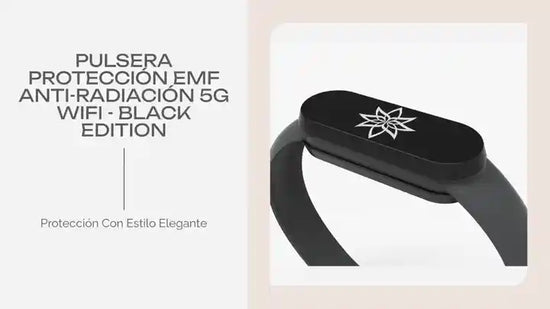 Pulsera Protecci&oacute;n EMF Anti-Radiaci&oacute;n 5G WiFi - BLACK EDITION by@Outfy