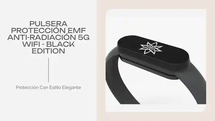 Pulsera Protecci&oacute;n EMF Anti-Radiaci&oacute;n 5G WiFi - BLACK EDITION by@Outfy
